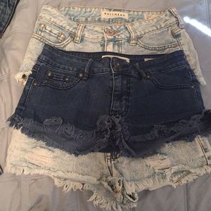 3 pairs juniors denim shorts